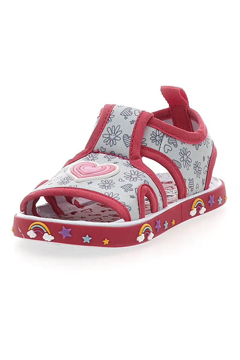 Sandali Primi Passi Bianco e Rosa con Punta Aperta PITT KIDS PK2406A miniatura 3