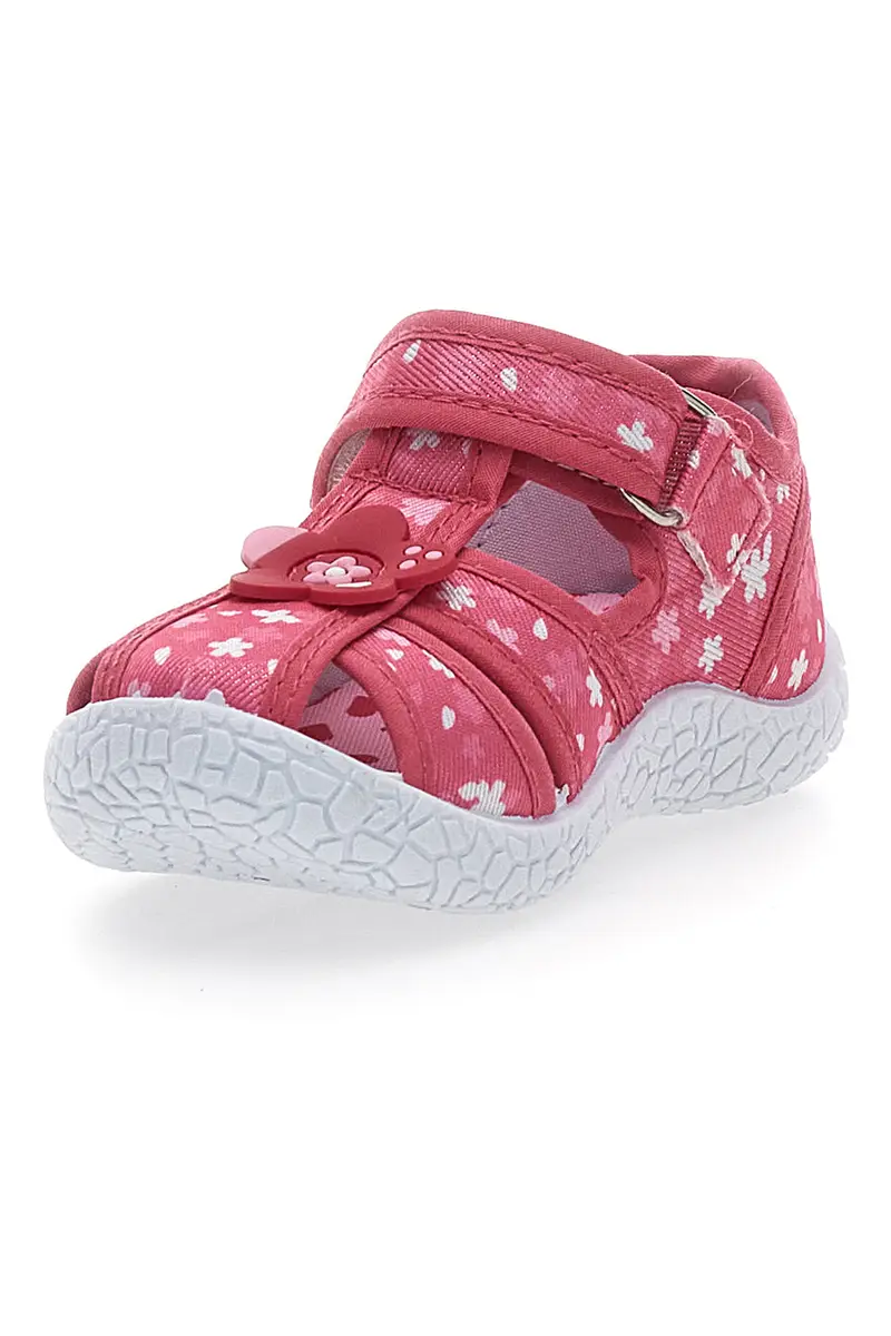 Sandali primi passi Rosa Morbidi con Fiorellini e Velcro PITT KIDS PK2877A miniatura 3