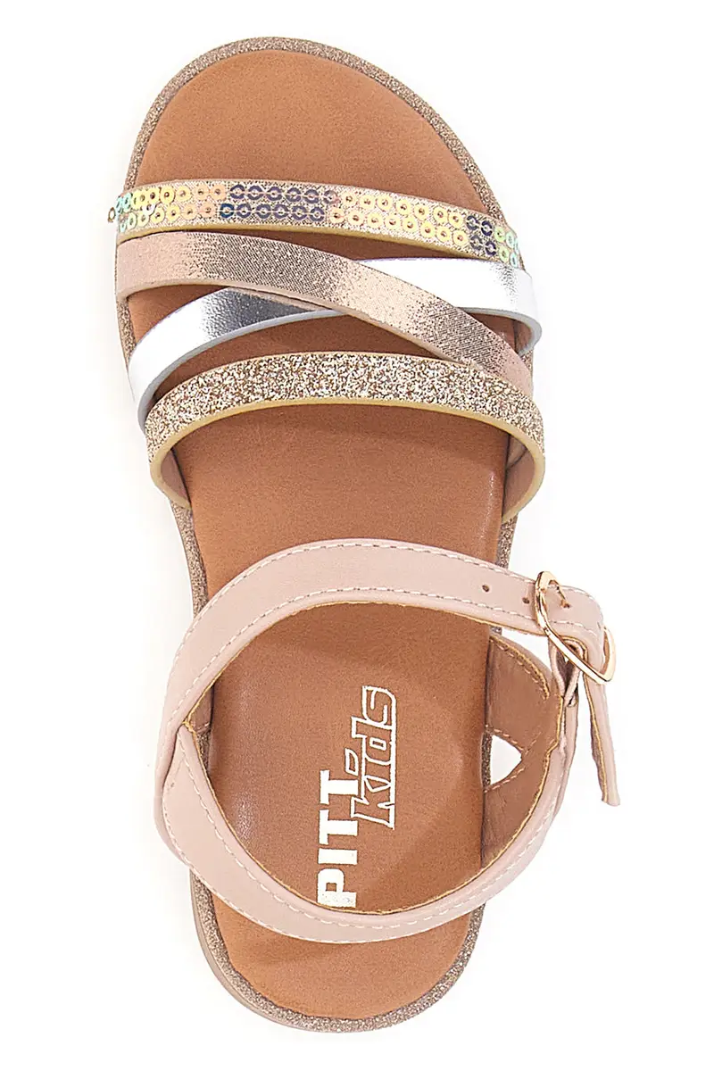 Sandali rosa con fasce multicolor Pitt Kids 39G2551S miniatura 3