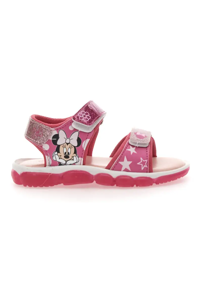 Sandali rosa con luci e stampa Minnie Mouse 17MN3N08L