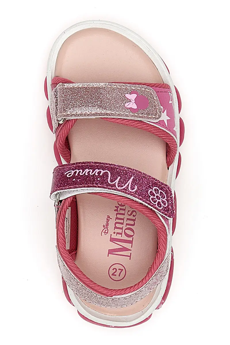 Sandali rosa con luci e stampa Minnie Mouse 17MN3N08L miniatura 3