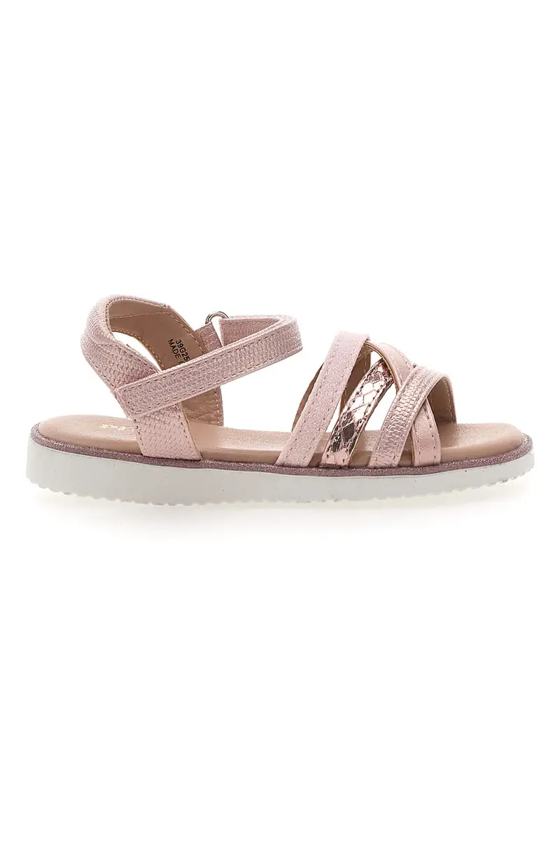 Sandali rosa metallizzato con fascette intrecciate Pitt Kids Pitt Kids 39G2546S