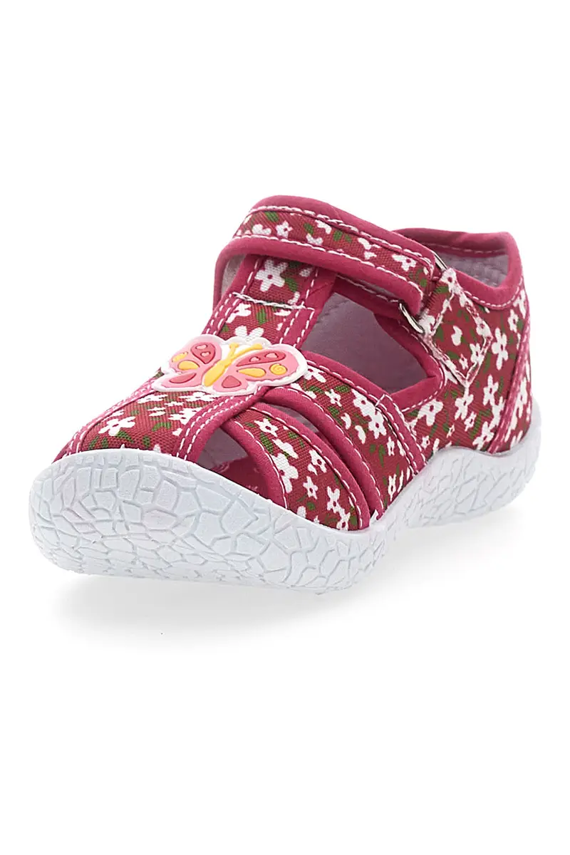 Sandali Rosa Morbidi con Farfalla e Velcro PITT KIDS PK3904A miniatura 3