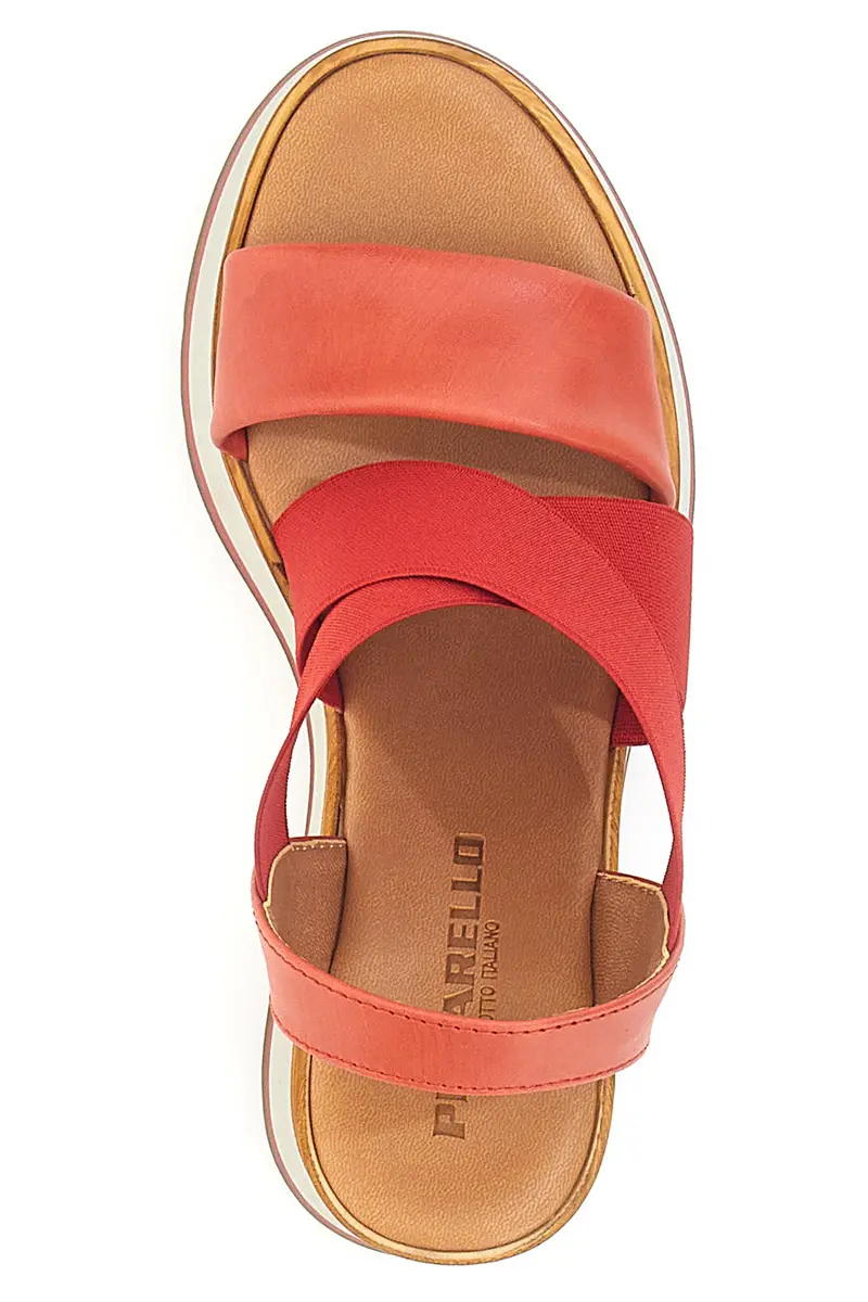 Sandali Rossi Made in Italy Con Zeppa Pittarello 34953 miniatura 3