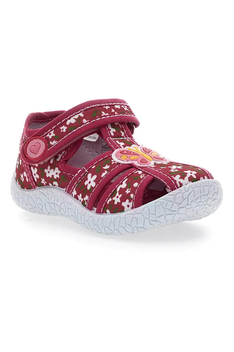 Sandali Rossi Morbidi con Farfalle e Velcro PITT KIDS PK2876A miniatura 2