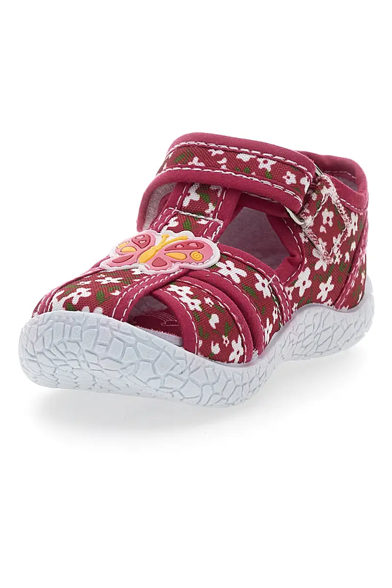 Sandali Rossi Morbidi con Farfalle e Velcro PITT KIDS PK2876A miniatura 3