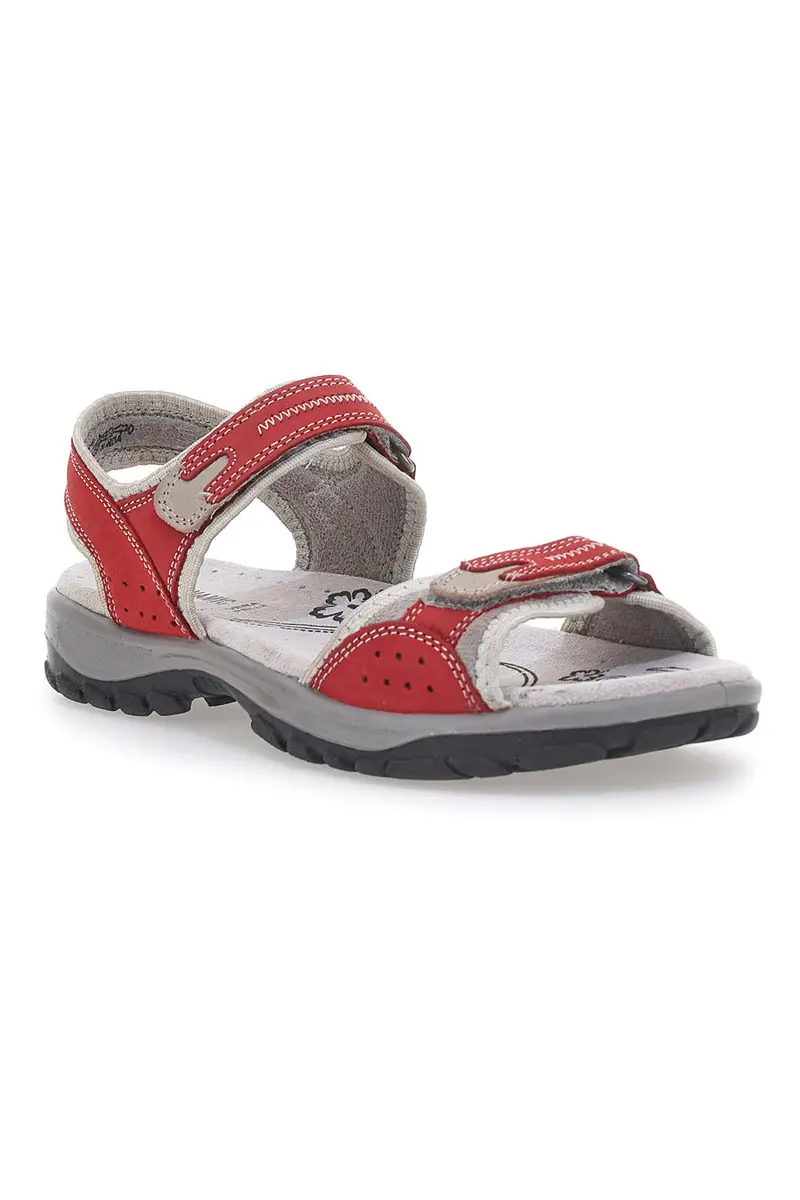 Sandali rossi sportivi con chiusura a strappo FLY DINAMIC FD50D miniatura 2