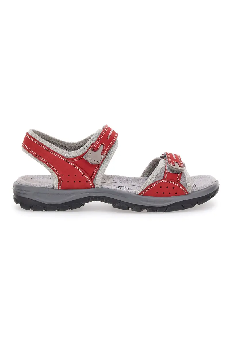 Sandali Rossi Sportivi in Pelle Fly Dinamic 50