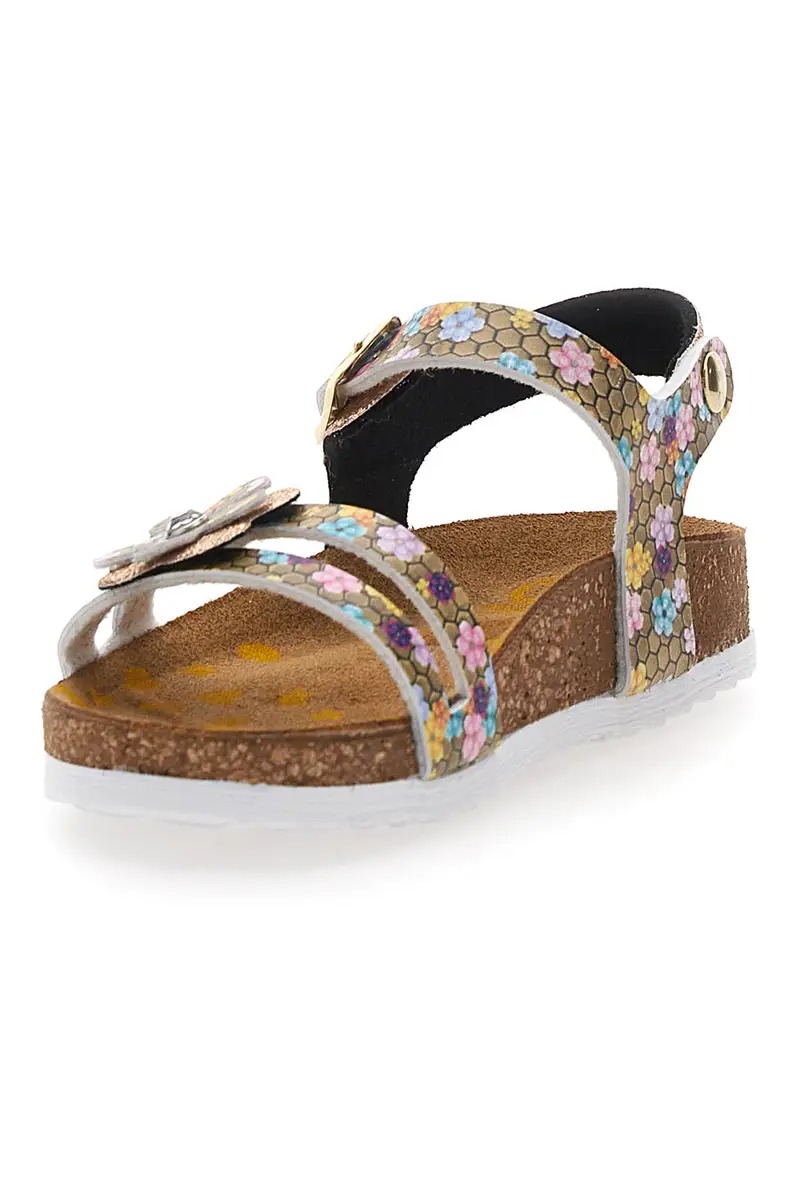 Sandali sabbia con fiore glitter Pittarello Bio 257A007SR miniatura 3