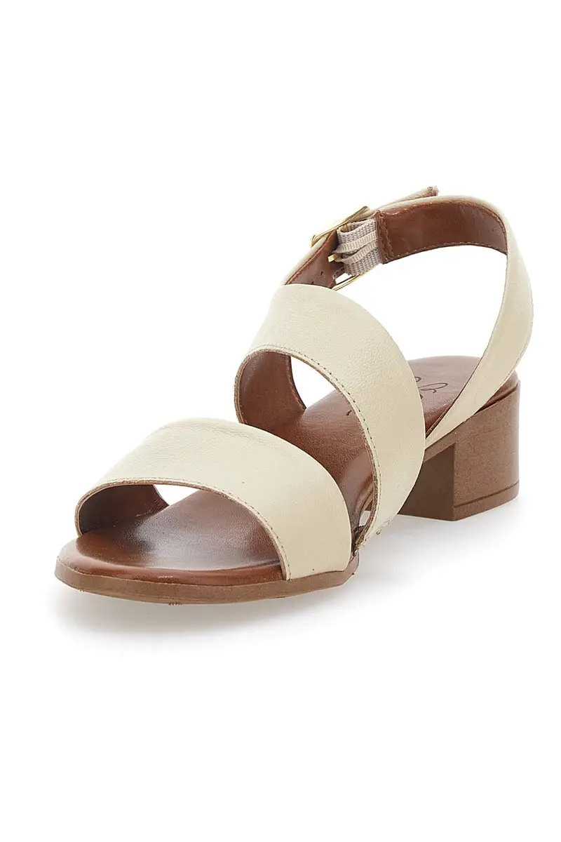 Sandali Sand In Vera Pelle Con Tacco 4 Cm Pittarello Look 243080 miniatura 3