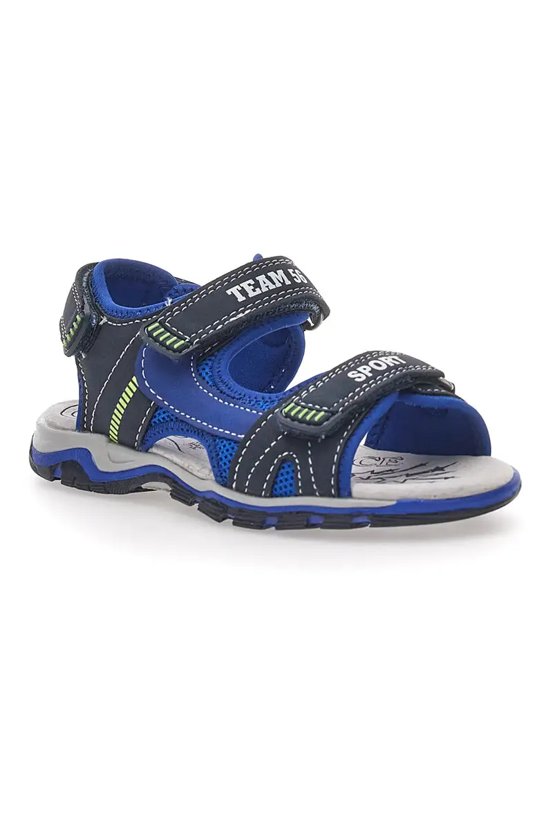 Sandali sportivi con velcro blu Pitt Kids143691 miniatura 2