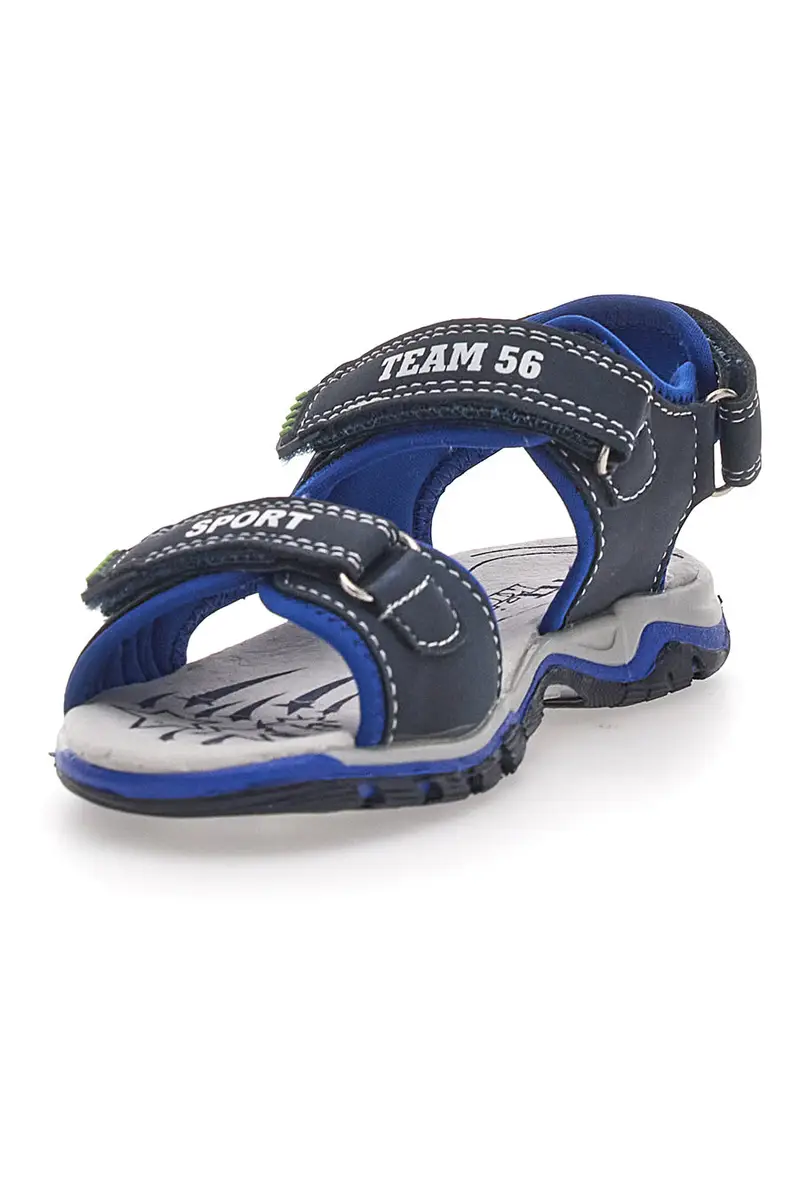 Sandali sportivi con velcro blu Pitt Kids143691 miniatura 3