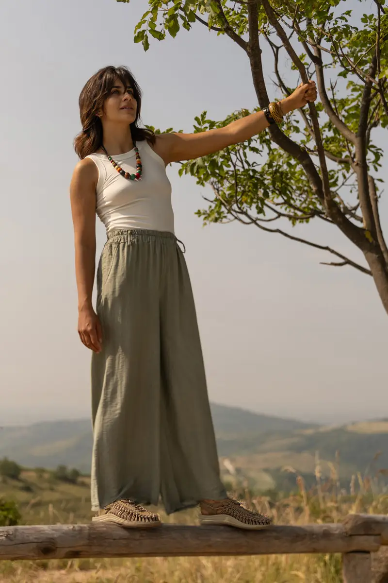 Sandali taupe intrecciati effetto corda gorpcore PITTARELLO TIERRA TOYA