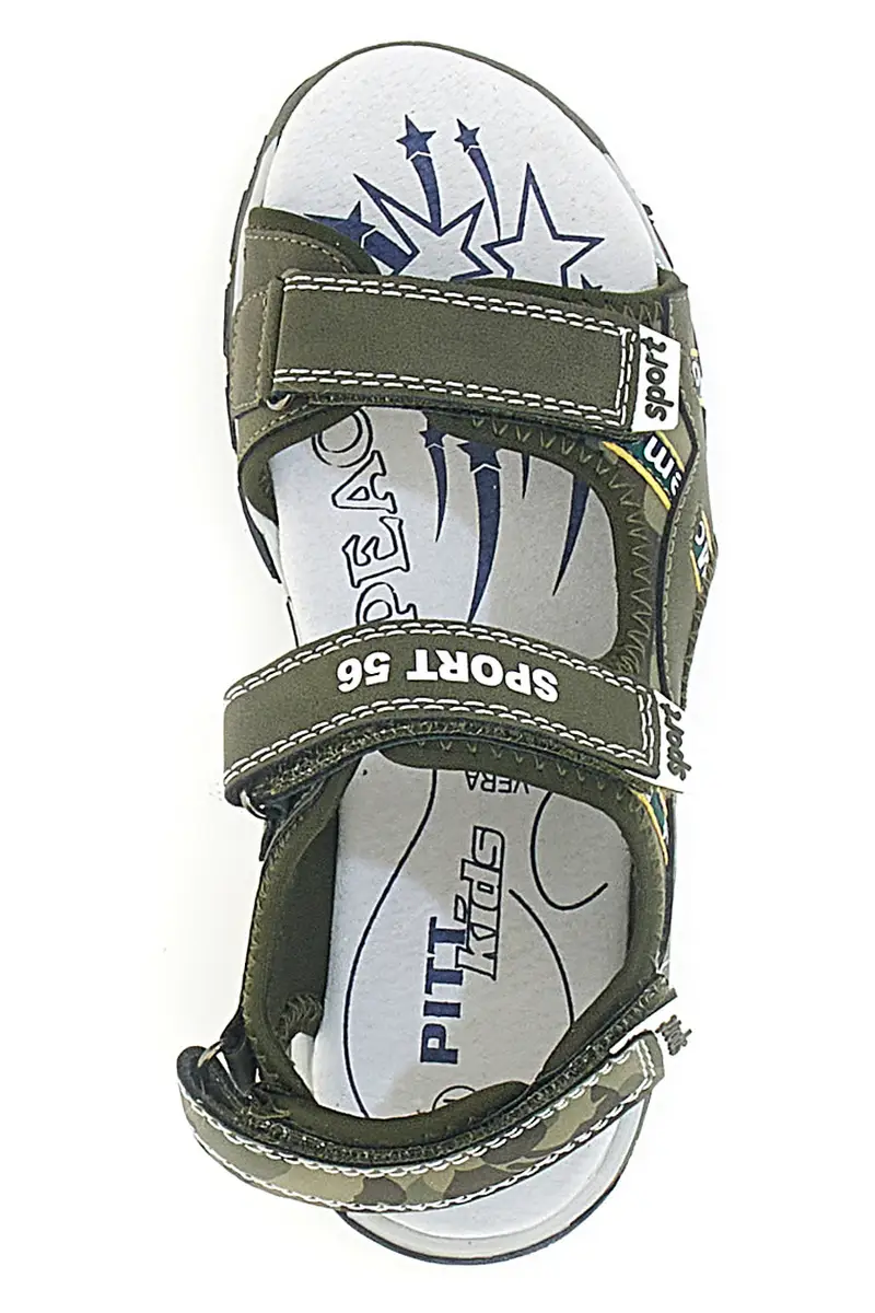 Sandali verde con velcro Pitt Kids 14372 miniatura 3