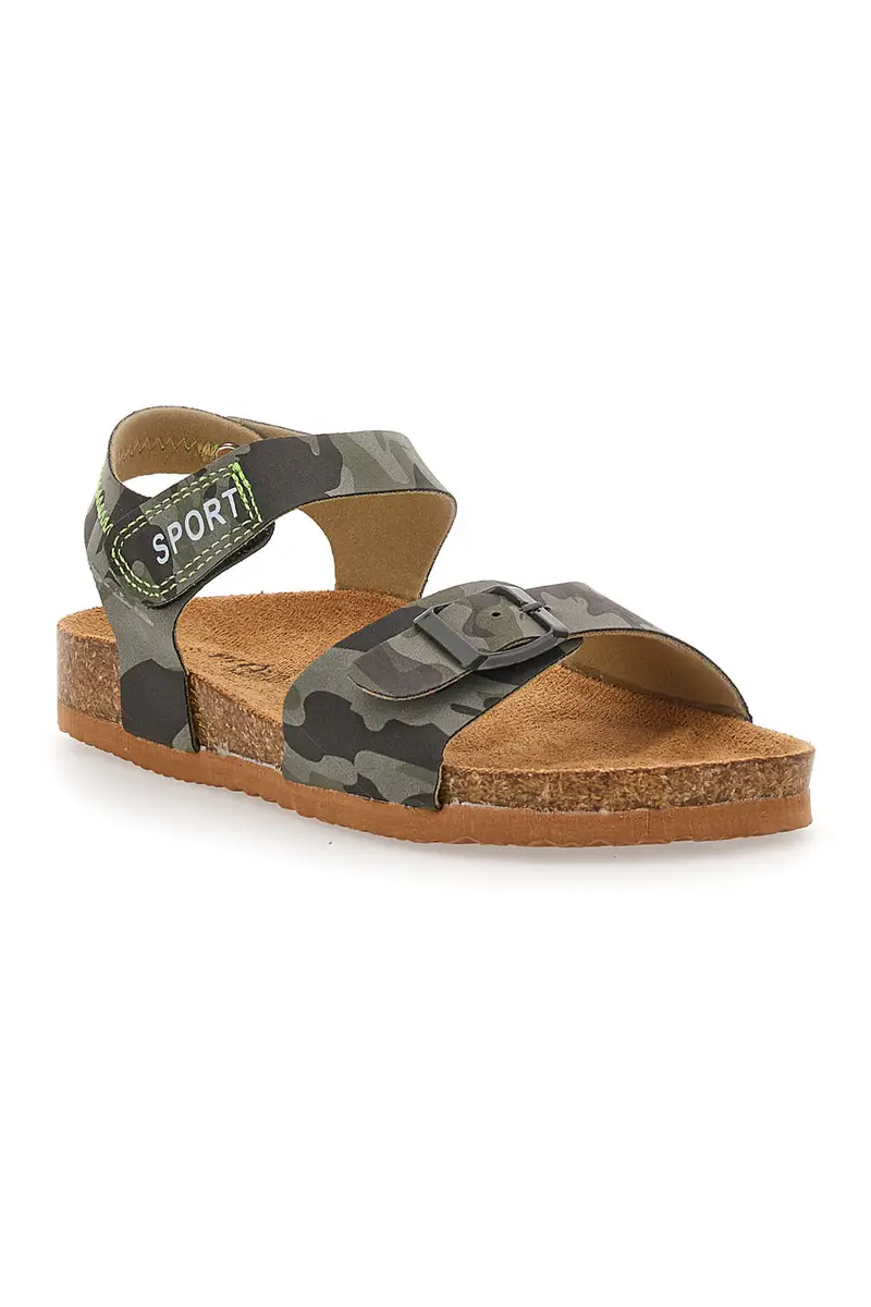 Sandali Verdi Camouflage Con Strappi In Velcro Pitt Kids 14432 miniatura 2
