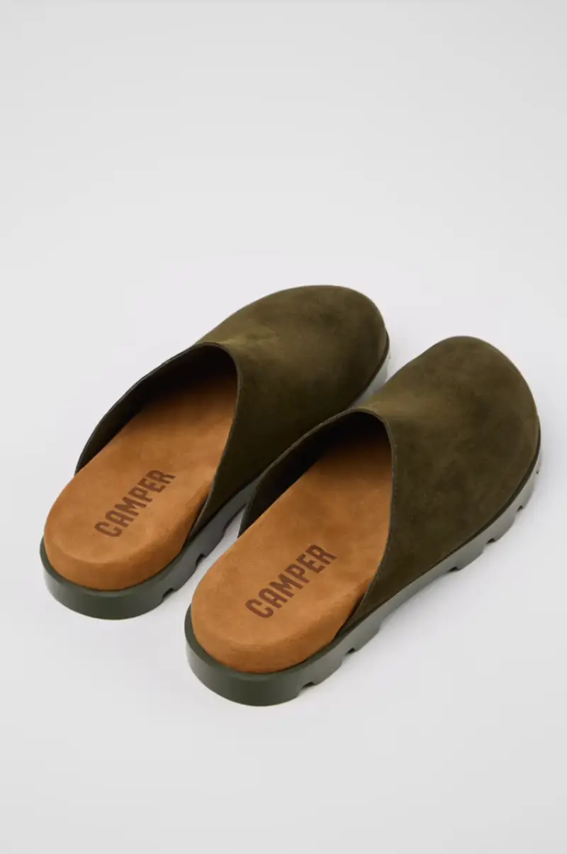 Sandalo brutus chiuso avanti verde miniatura 2