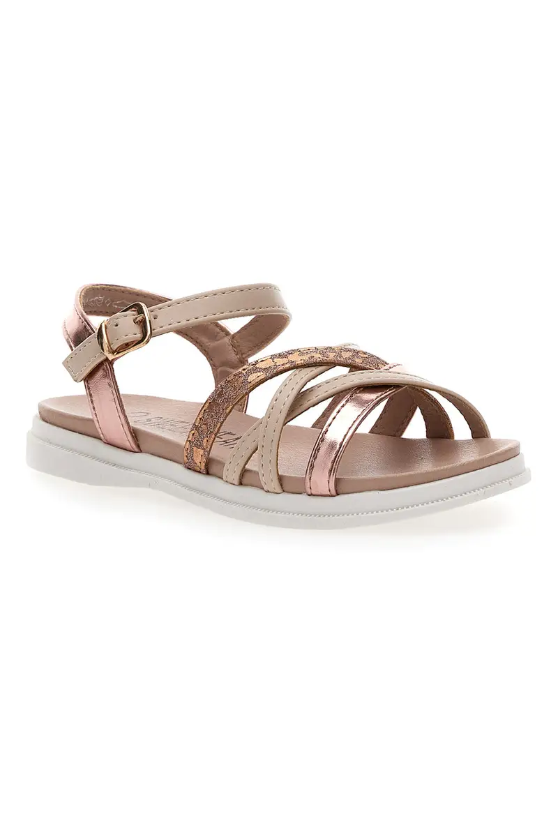 Sandalo dorato con cinturino SWEET YEARS 8360 miniatura 2