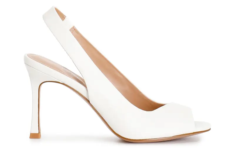 sandalo laccio dietro in pelle osso 37