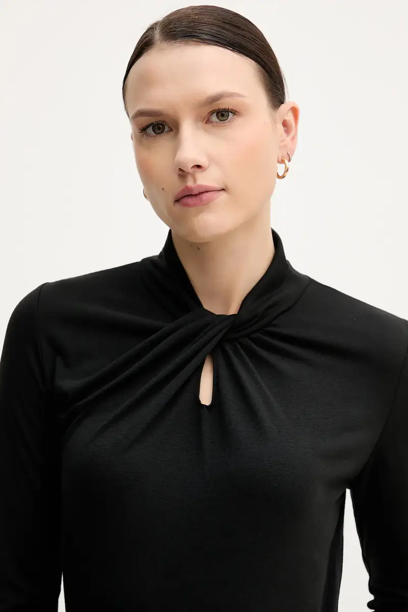 camicia a maniche lunghe colore nero S98YBFSENSO miniatura 5