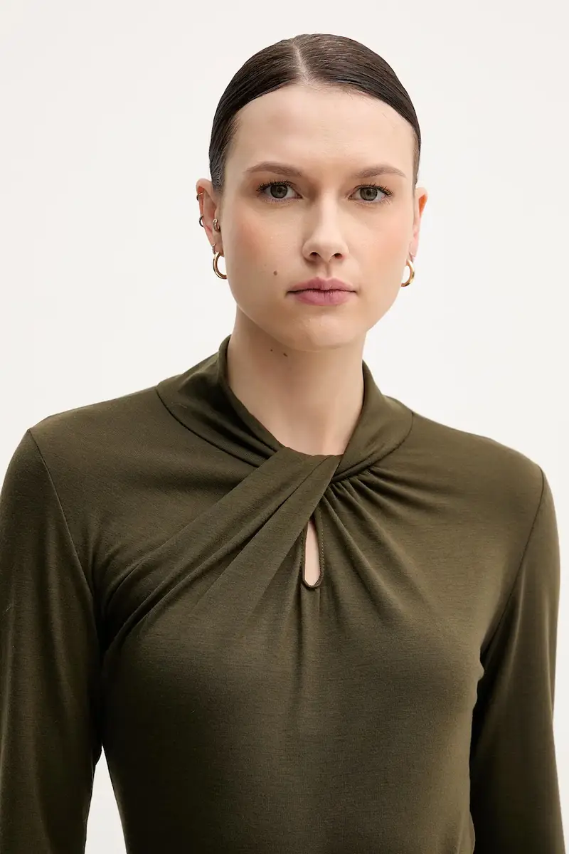 camicia a maniche lunghe colore verde S98YBFSENSO miniatura 4