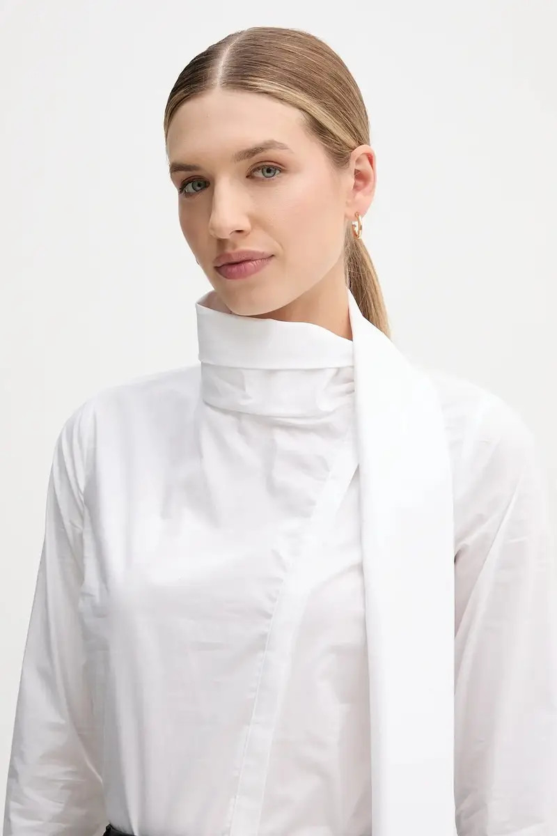 camicia donna colore bianco S7YBFMOSCA miniatura 4