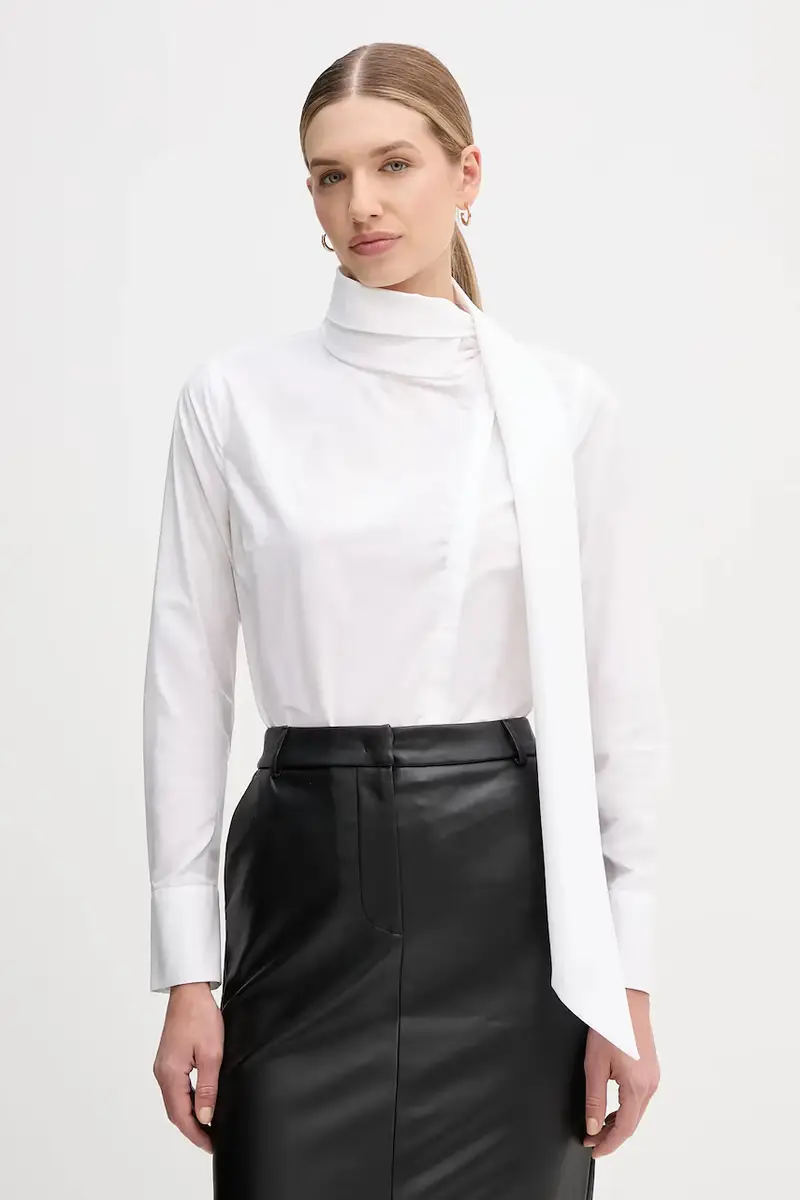 camicia donna colore bianco S7YBFMOSCA