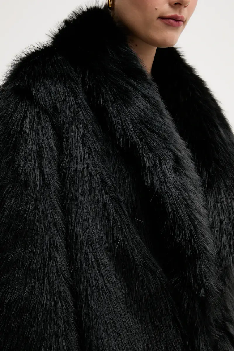 cappotto colore nero S15YBFGENNY miniatura 5