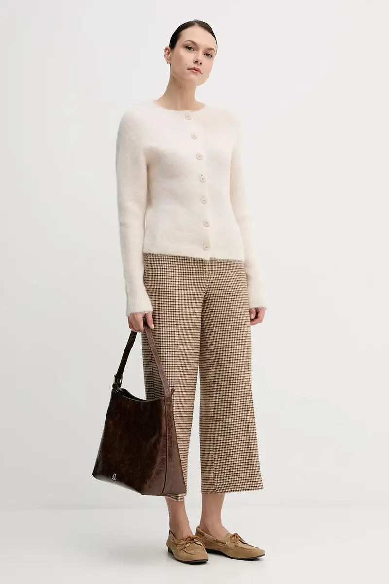 cardigan con alpaca colore beige S9YBFNESPOLO miniatura 2