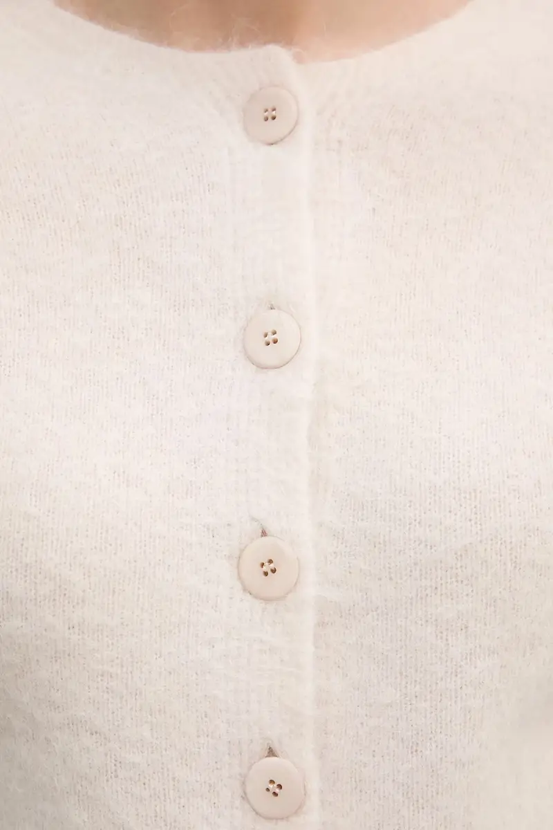 cardigan con alpaca colore beige S9YBFNESPOLO miniatura 5