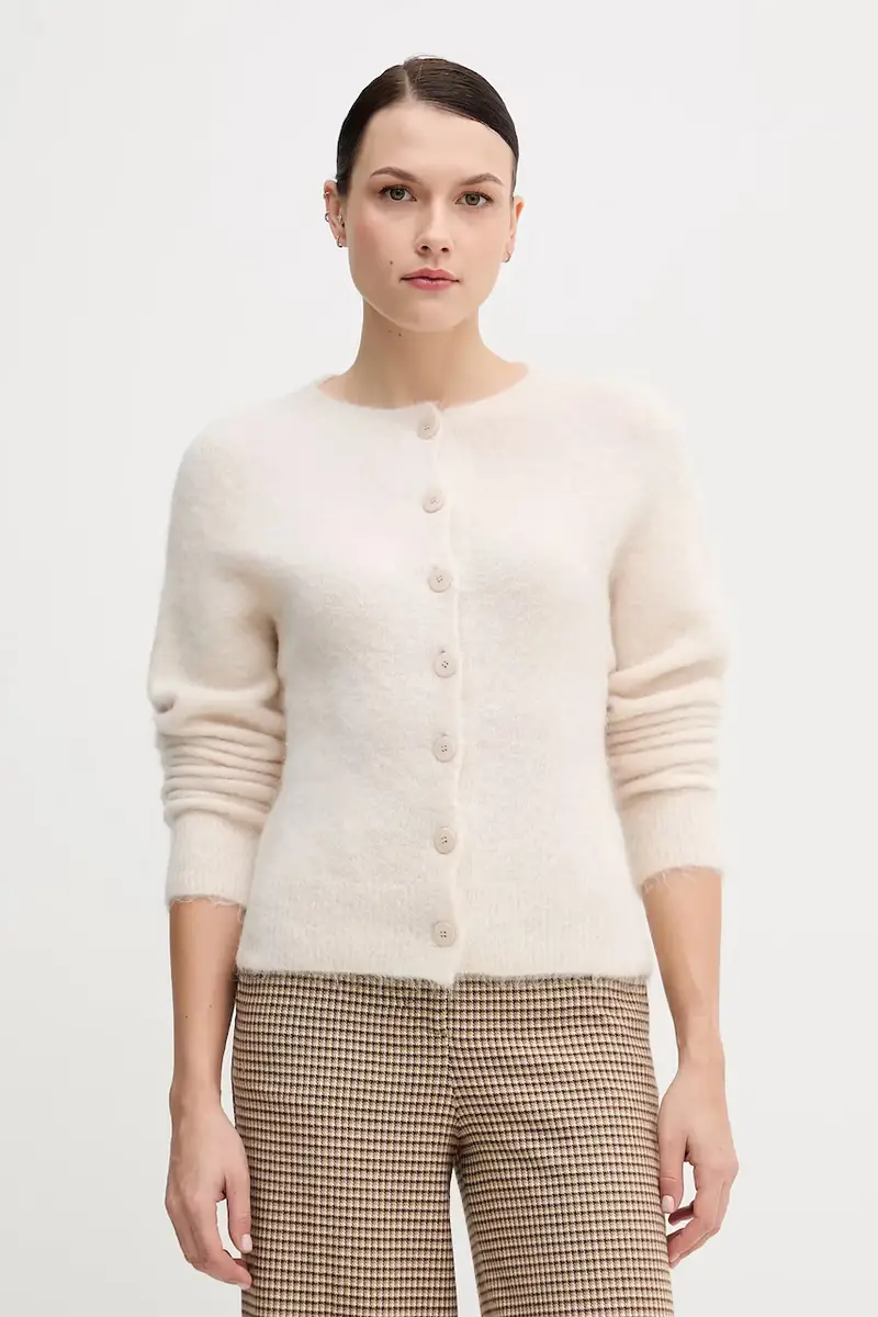 cardigan con alpaca colore beige S9YBFNESPOLO
