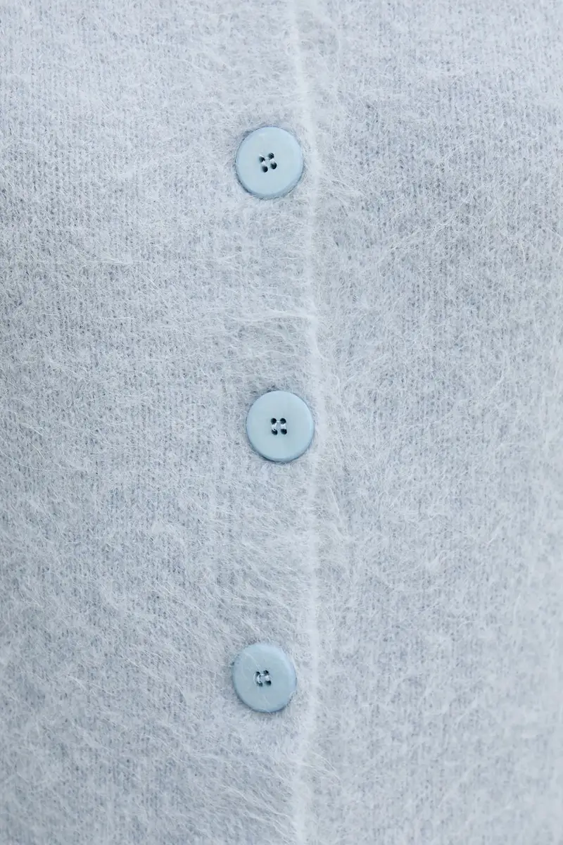 cardigan con alpaca colore blu S9YBFNESPOLO miniatura 5