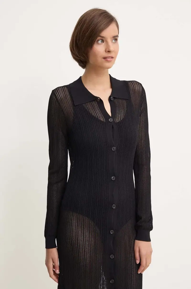 Sandro Ferrone Cardigan Donna Nero 3149866 miniatura 4