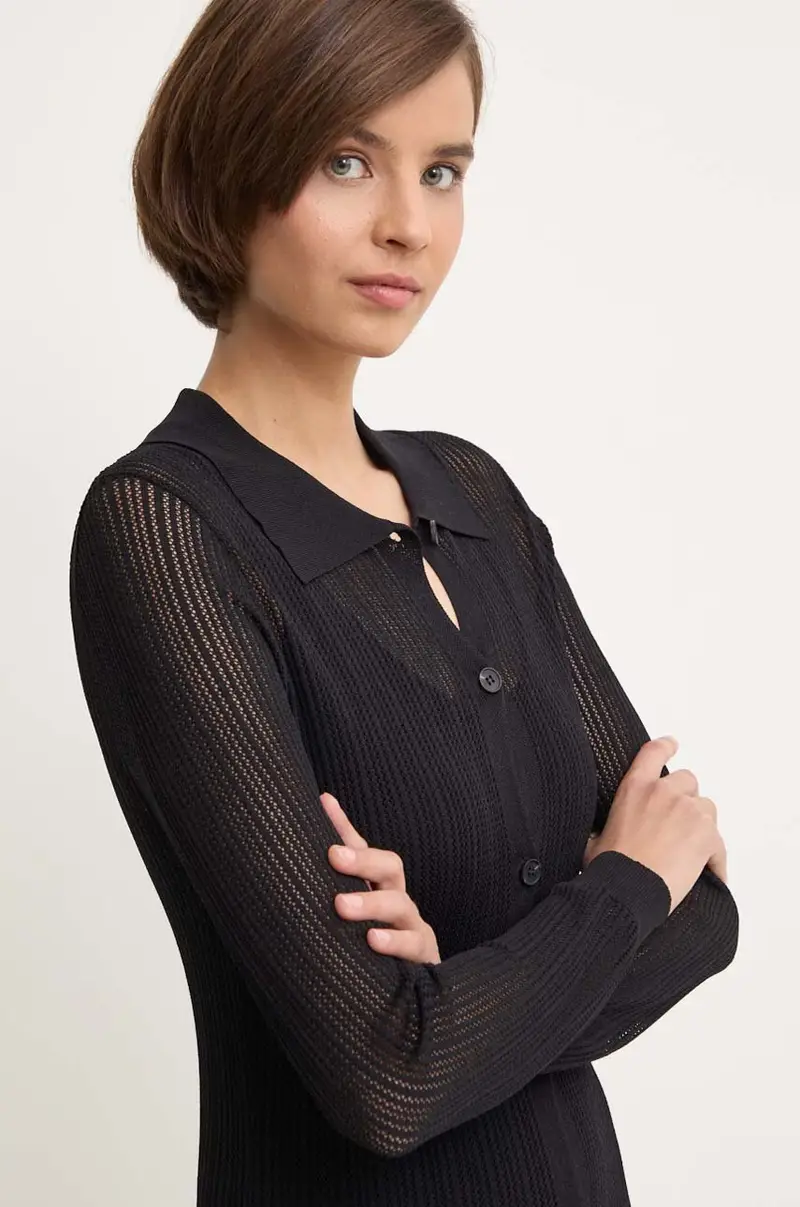 Sandro Ferrone Cardigan Donna Nero 3149866 miniatura 5