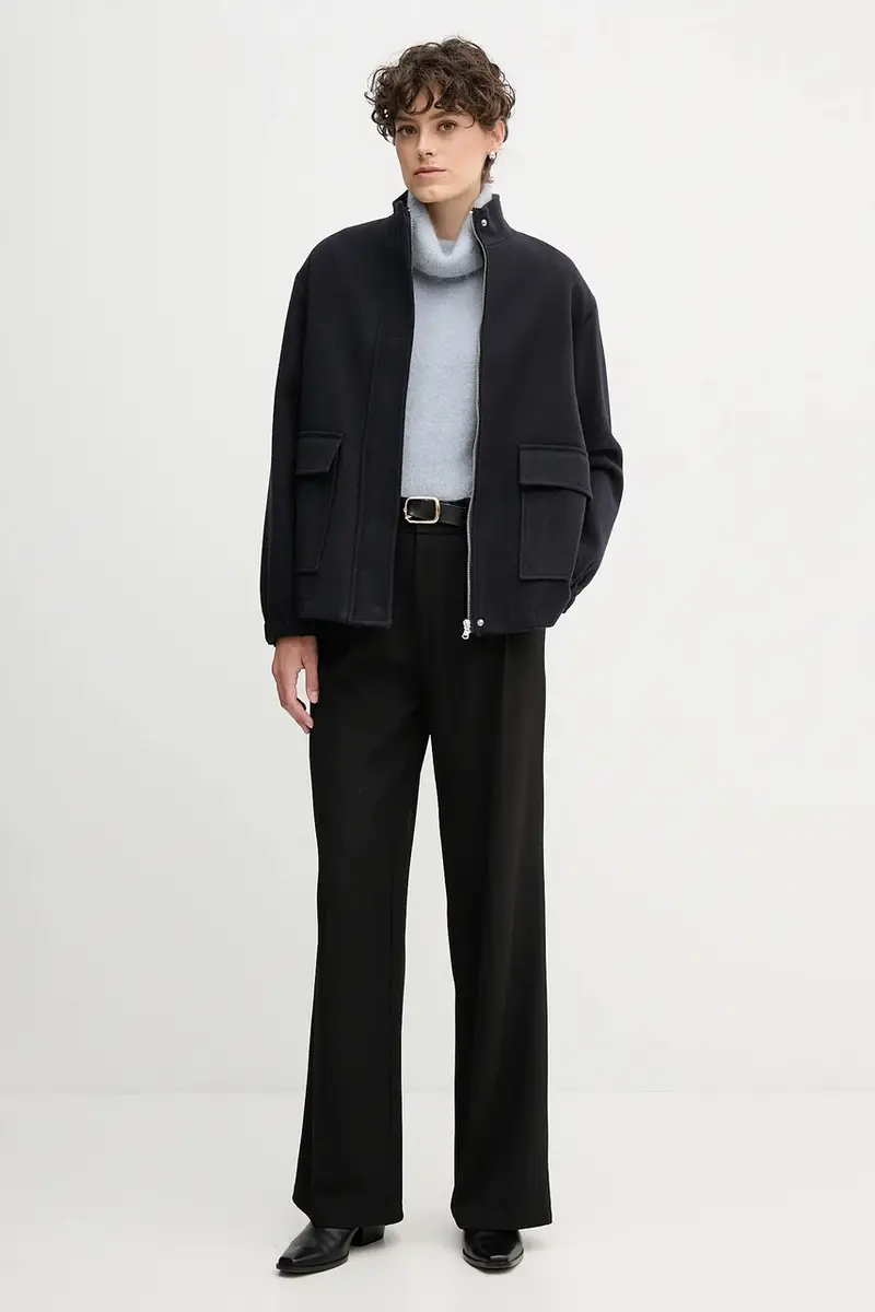 giacca colore blu navy S95YBFCEDRO miniatura 2