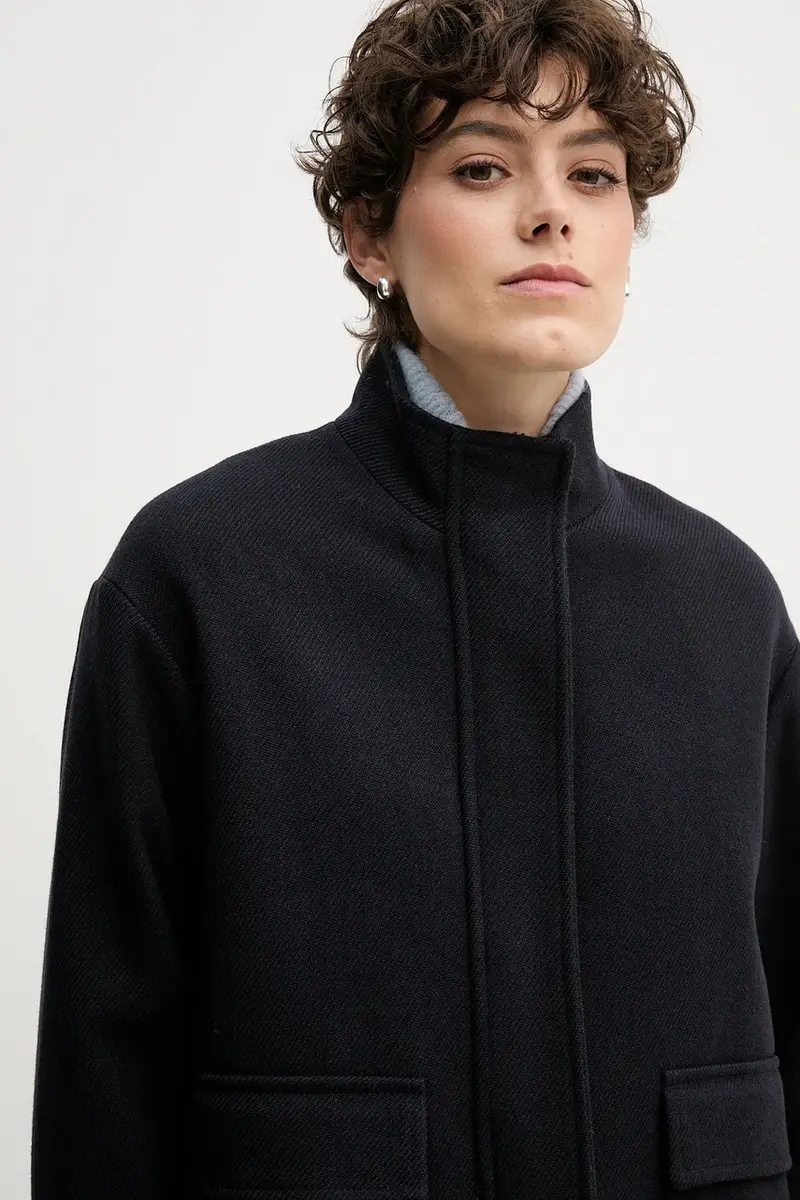 giacca colore blu navy S95YBFCEDRO miniatura 4