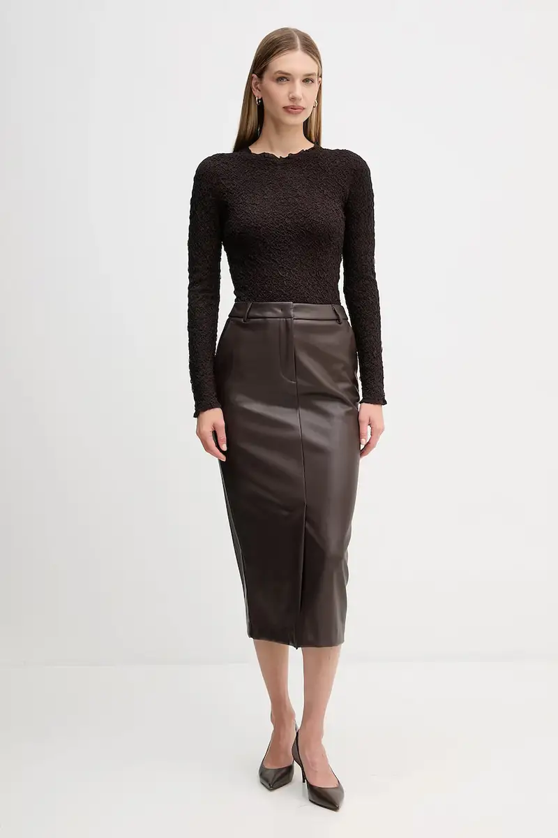 gonna colore marrone S15YBFRIBES miniatura 2