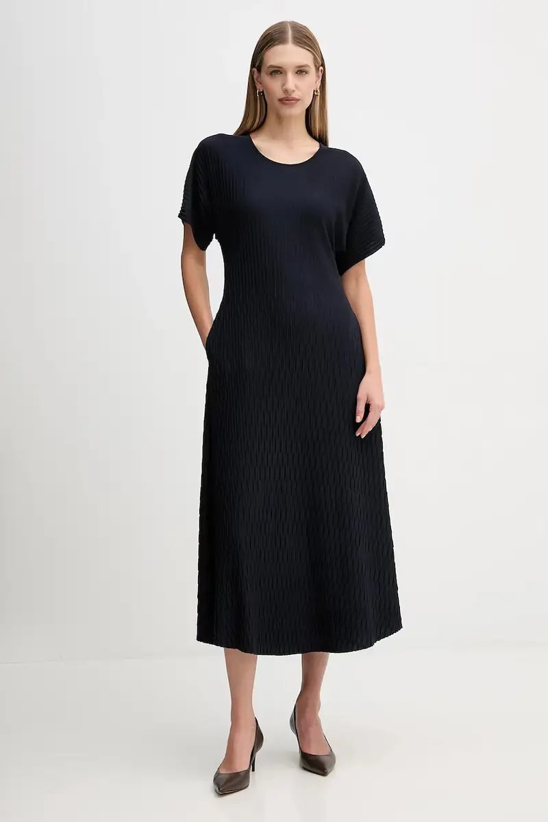 vestito colore blu navy S14YBFBACILLO miniatura 2