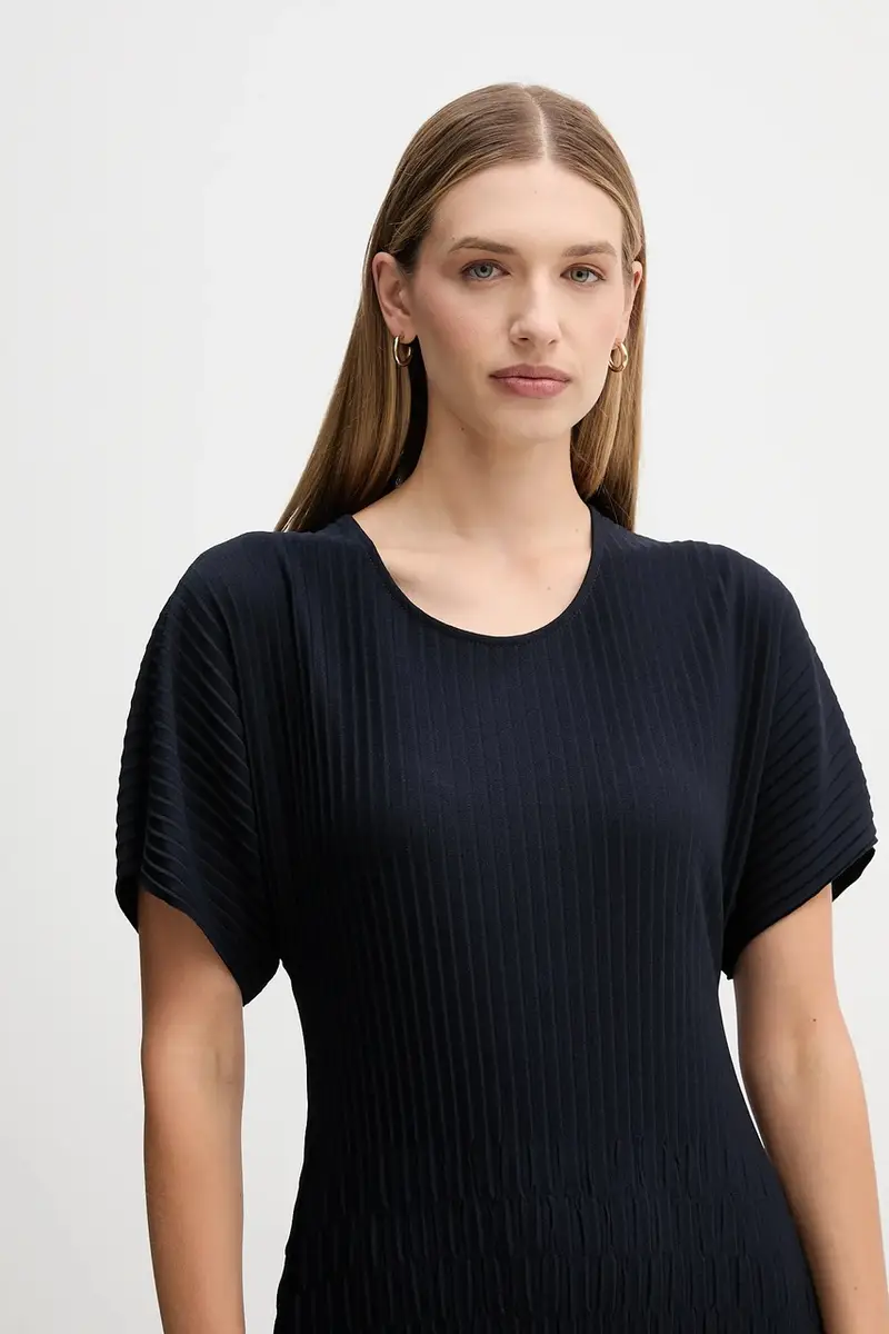 vestito colore blu navy S14YBFBACILLO miniatura 4