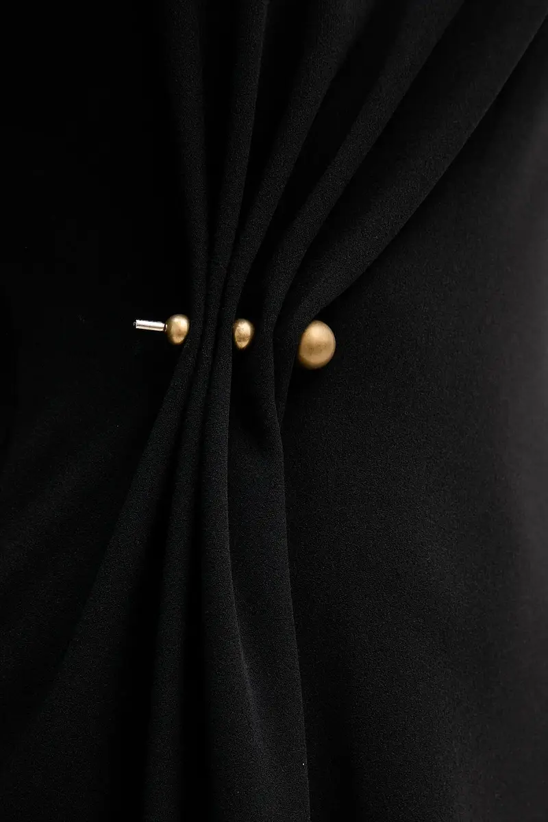 vestito colore nero S31YBFPONY miniatura 5