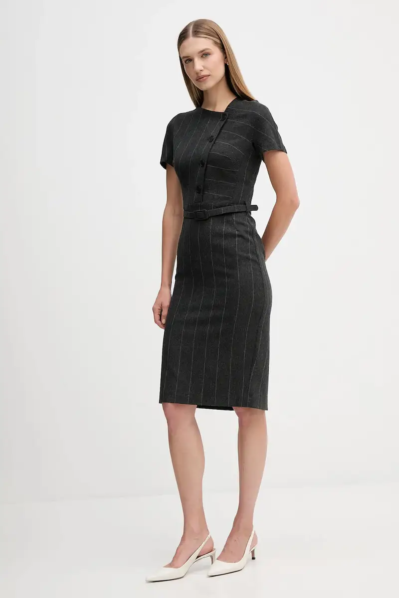 vestito con lana colore grigio S23YBFBICCHIERE miniatura 2