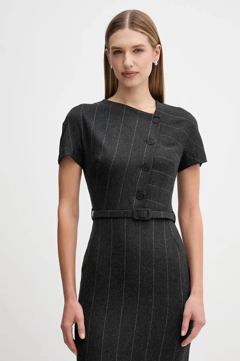 vestito con lana colore grigio S23YBFBICCHIERE miniatura 4