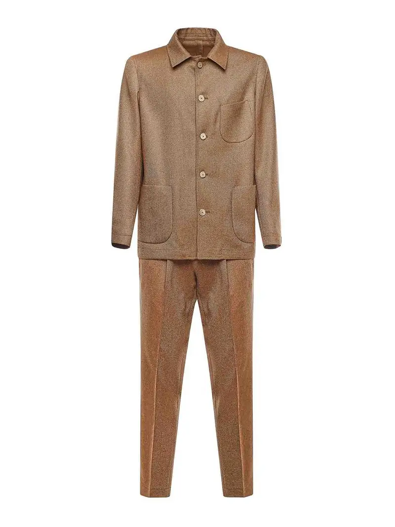 Set in lana da cavalleria Marrone