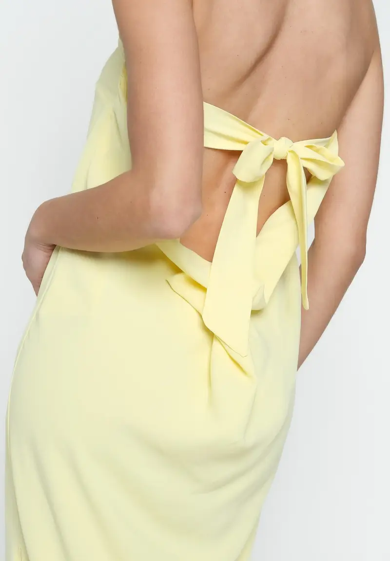 SANTAS Abito lungo CRUMBLE giallo da donna miniatura 2