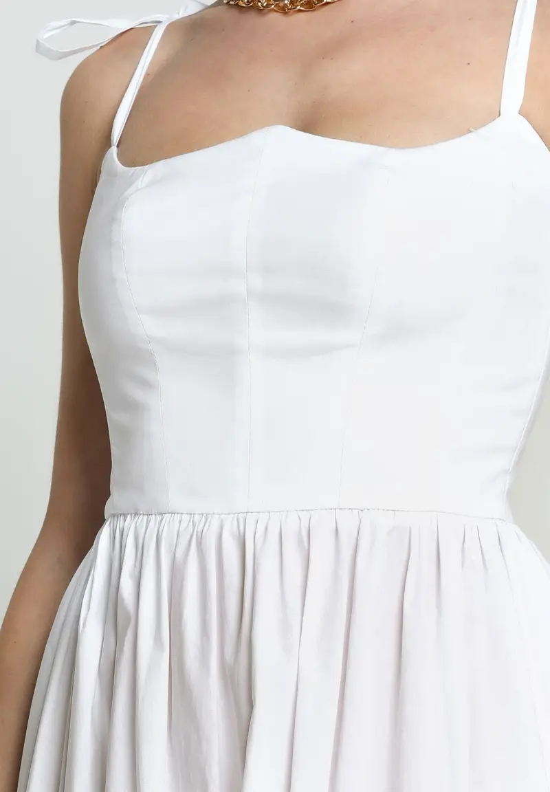 SANTAS Abito lungo DELIZIA bianco da donna miniatura 3