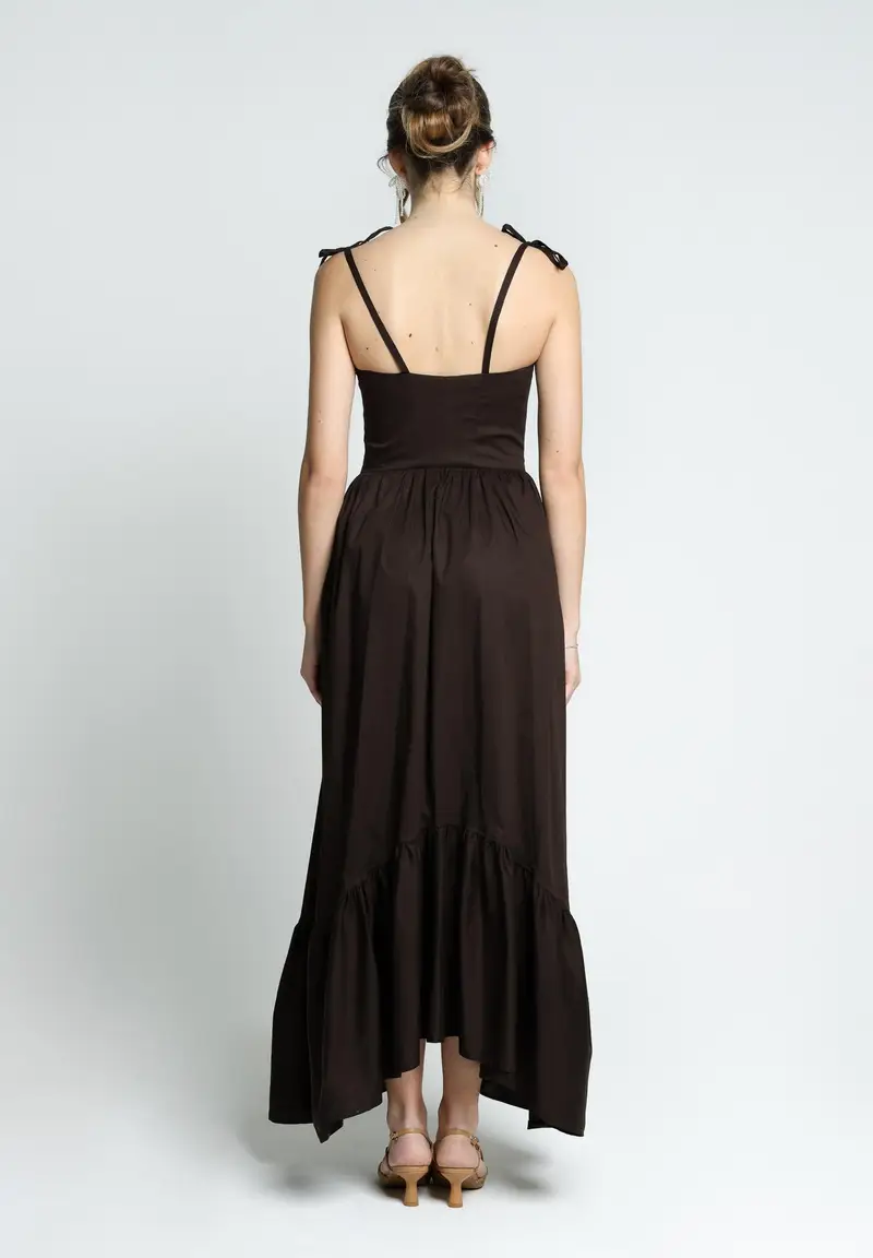 SANTAS Abito lungo DELIZIA marrone da donna miniatura 3