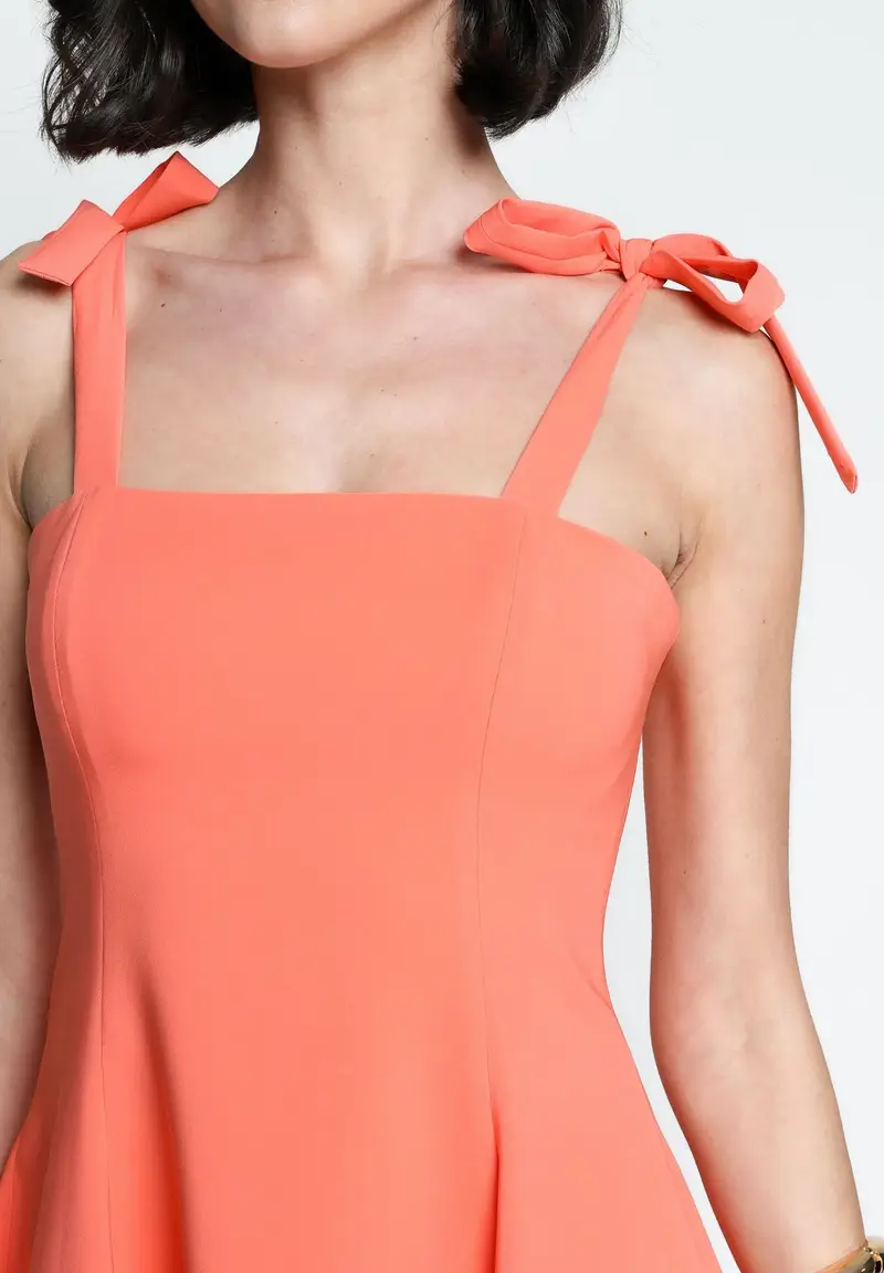 SANTAS Abito midi MEDELEINE corallo da donna miniatura 2