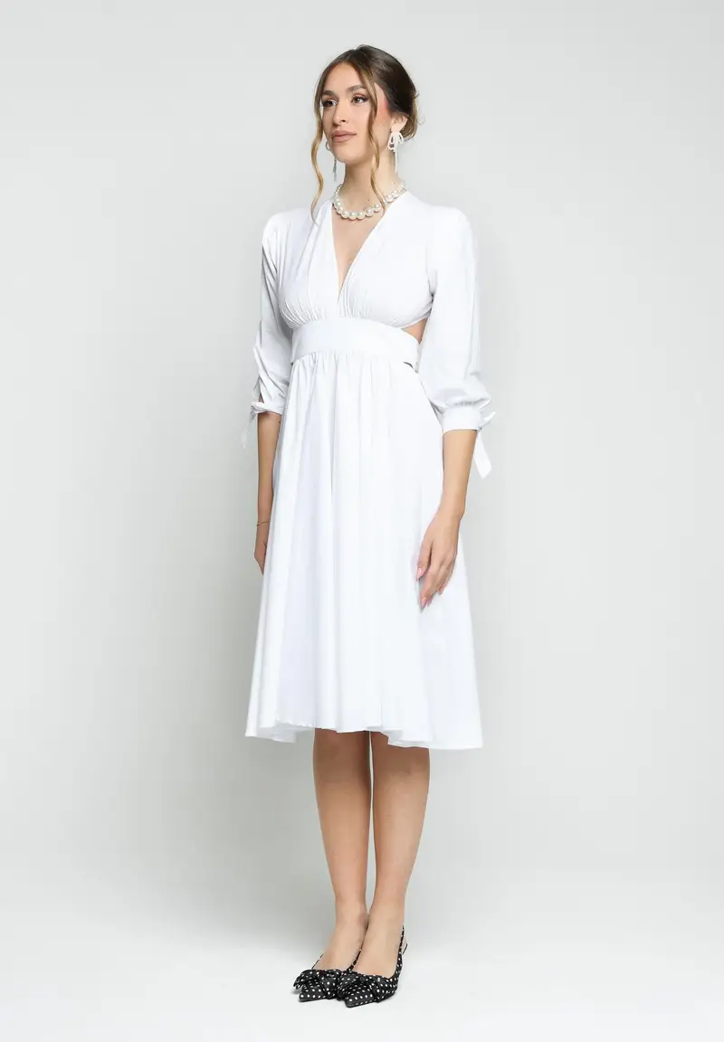 SANTAS Abito midi TIRAMISU? bianco da donna