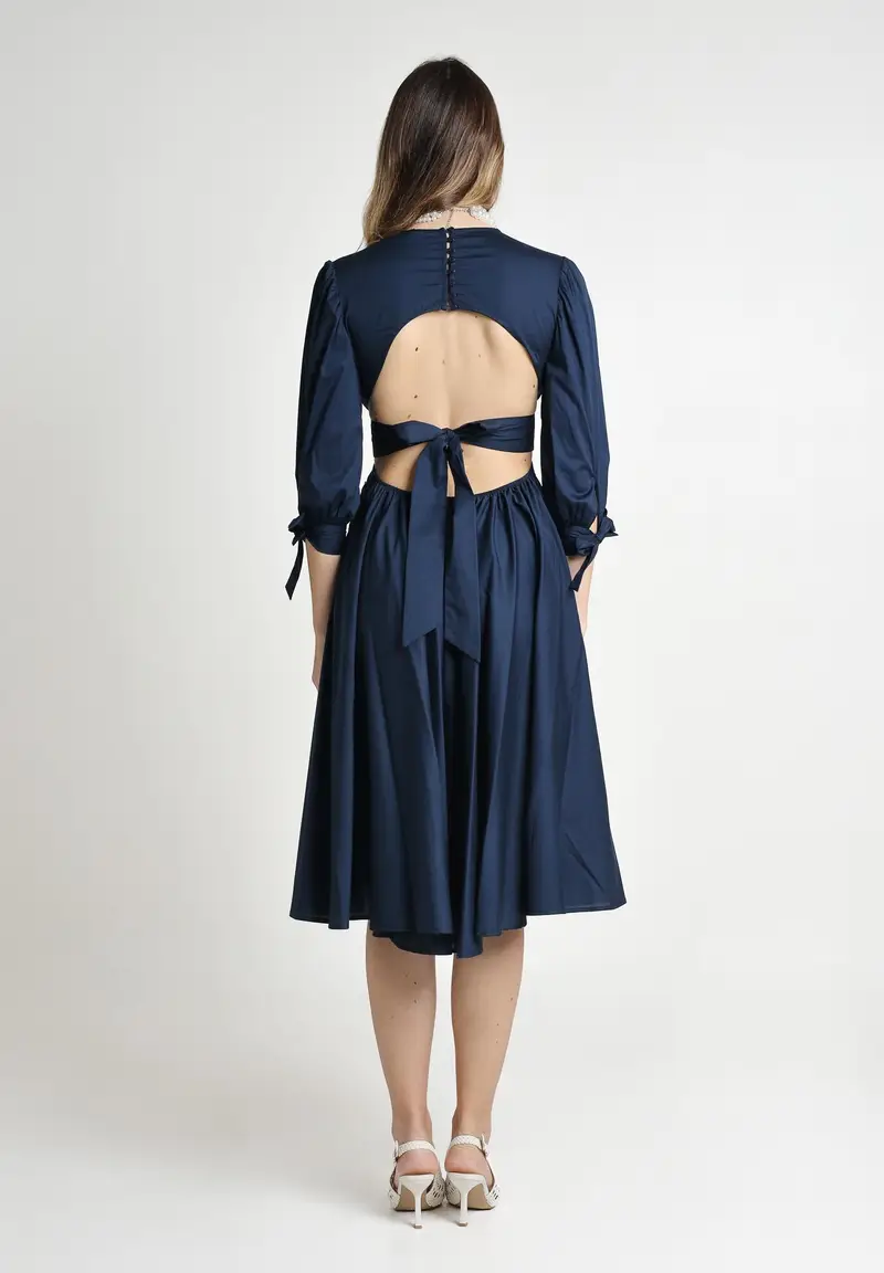 SANTAS Abito midi TIRAMISU? blu da donna miniatura 3