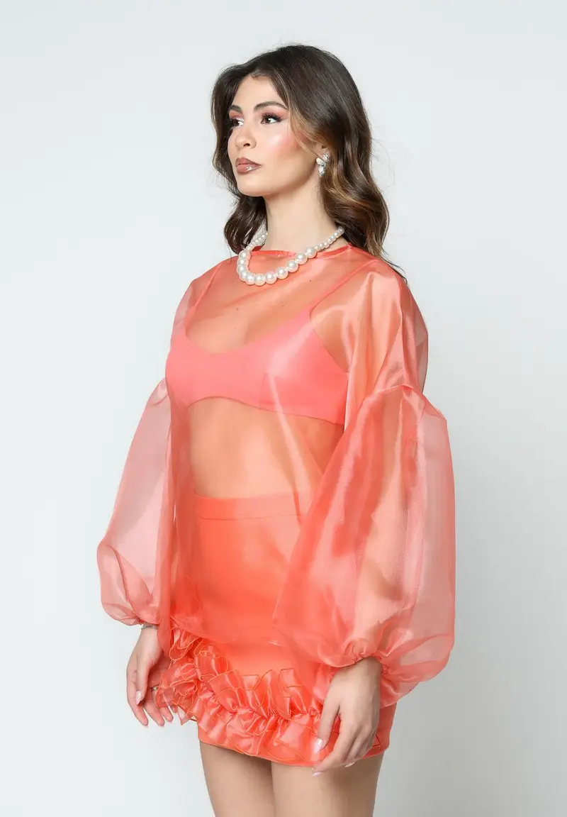 Blusa LEMON PIE corallo da donna