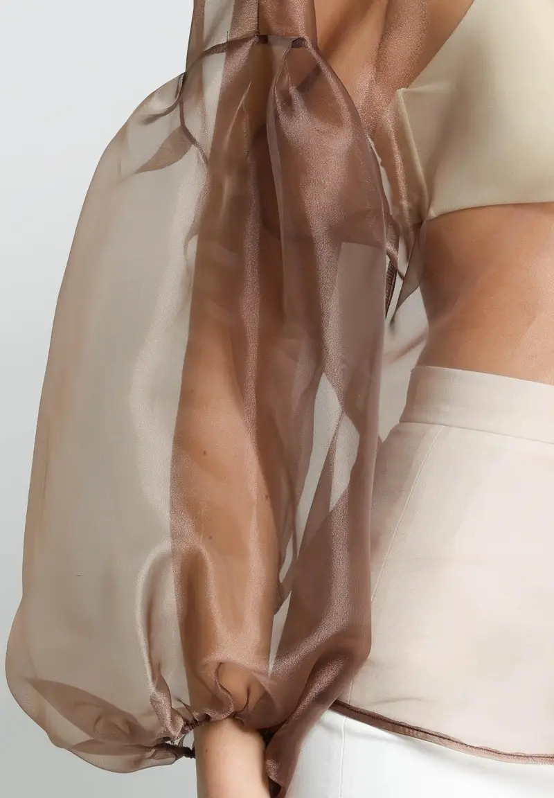 Blusa LEMON PIE marrone da donna miniatura 3